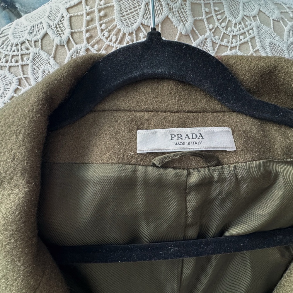 Authentic Prada Runway Style Wool Coat View 3